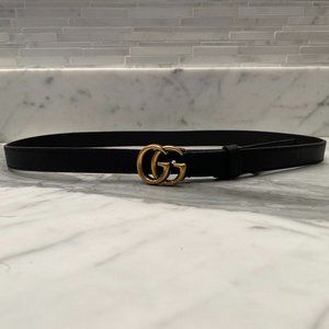 Black Classic GG Gucci Belt